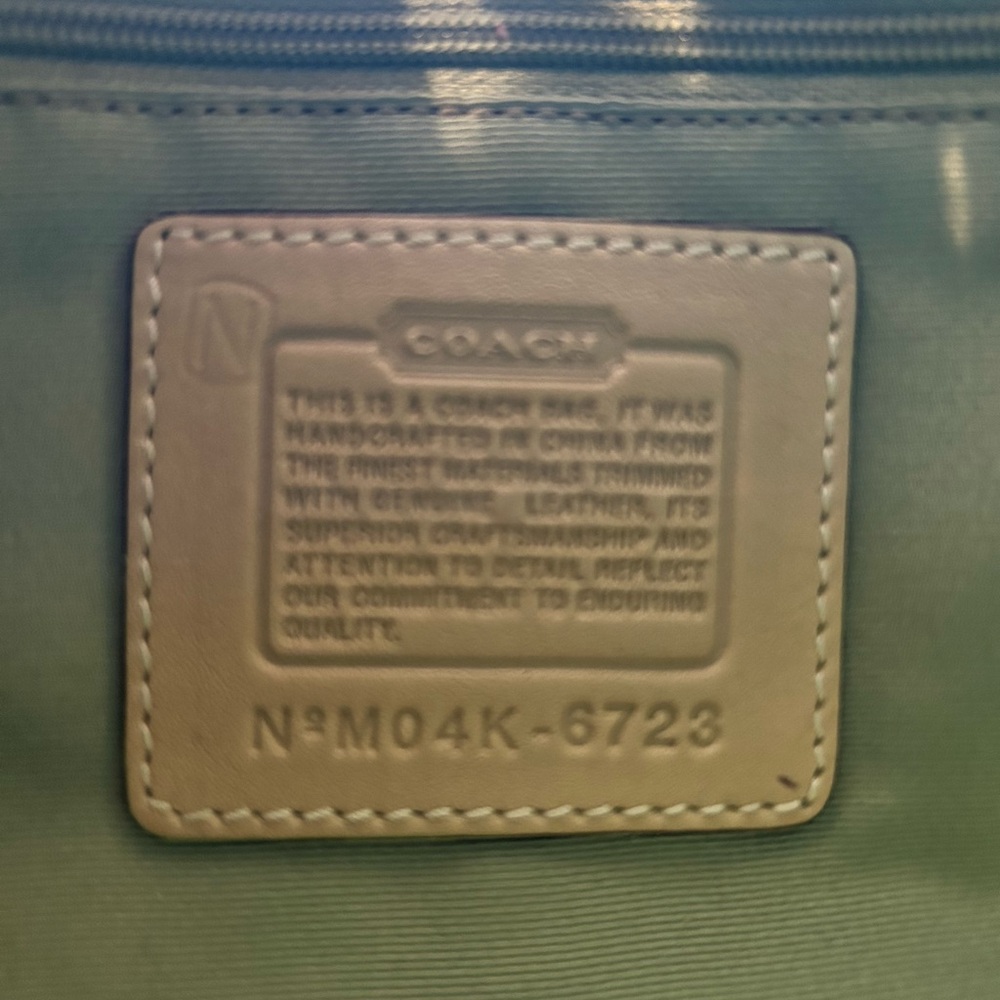Coach Ladybug Tan and Green Women's Bag - Picture 8 of 10